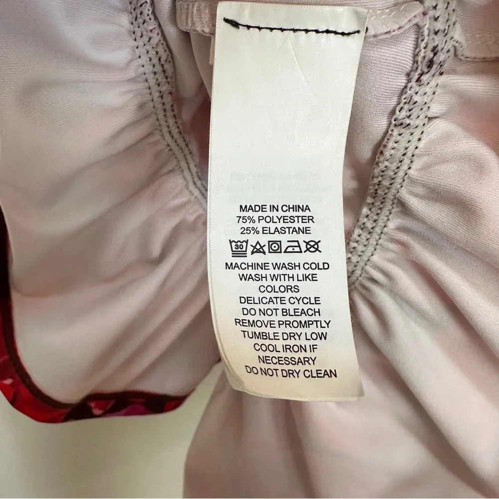 Kate Spade Electric Rose Pullover Top Peplum Athleisure Women’s Sz‎ Small - Picture 5 of 5